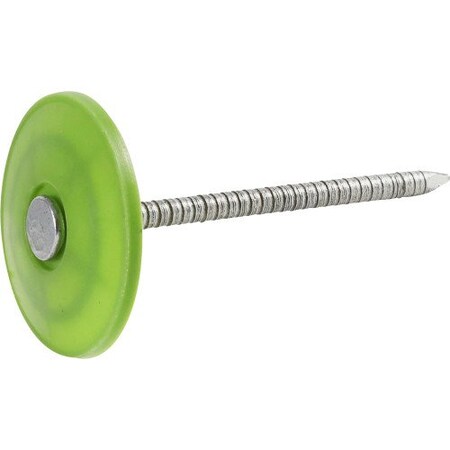 Hillman Roofing Nail, 1-3/4 in L, 5D, Steel, Electro Galvanized Finish, #12 461444